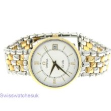 Omega Deville Steel & Gold Quartz Watch Shipped From London,uk, Contact Us