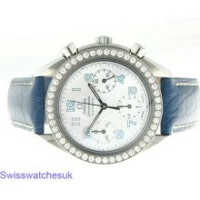 Omega Speedmaster Chronograph Automatic Mens/ladies Watch With Diamonds - In Uk