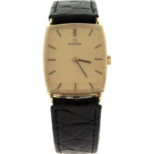 Omega Vintage 14k Yellow Gold Men's Manual Winding Watch