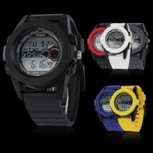 Oshen Multi Fashion Colors Rubber Band Digital Quartz Wrist Watch