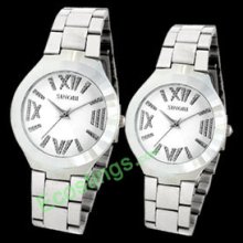 Pair of Collectors and Lovers Metal Band Quartz Wrist Watches