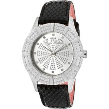 Paris Hilton Watch Ph13103js-04 Women's Heiress White Crystal Silver/silver