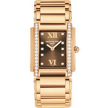 Patek Philippe Watches Twenty-4 Women's 18K Rose Gold Brown Dial Diamo