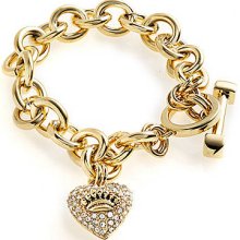 Pave Heart And Toggle Luxe Bracelet