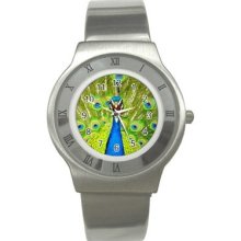 Peacock Stainless Steel Watch For Sport Men Wristwatch Fashion