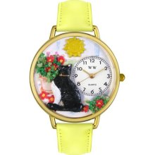 Personalized Basking Cat Unisex Watch - Gold