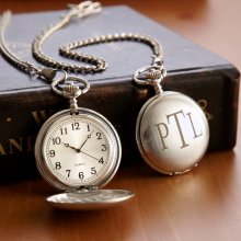 Personalized Brushed Pocket Watch