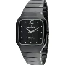 Peugeot Black Ceramic Crystal Watch - Ps4899bk - Women