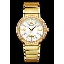 Piaget Polo 38mm Yellow Gold Diamond Watch G0A33023