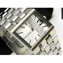 Police Glamour Square Crystal Dial Pl-10501bs-04m