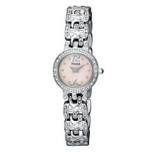 Pulsar Crystal Collection Pink Mother-of-pearl Dial Women's watch #PEGE31