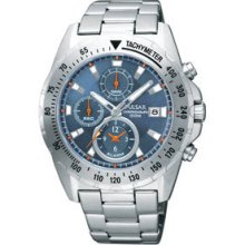 Pulsar Men's Pf3979x Quartz Chronograph Blue Dial Alarm Watch Made By Seiko