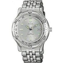 Pulsar Men's Stainless Steel Sport Silver Tone Dial PXD529X