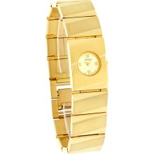 Pulsar Quartz Ladies Gold Tone Bracelet Dress Watch PEG168