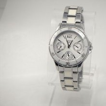 Pulsar Women's Pp6021 Dress Day & Date Silver-tone Stainless Steel Watch