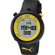 Puma Men's PU910901006 Black Plastic Quartz Watch with Digital Di ...