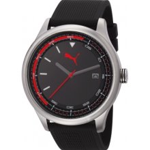 Puma Pu103011002 Wheel Black Silver Watch