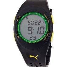 Puma Unisex Active PU910942001 Black Rubber Quartz Watch with Digital Dial