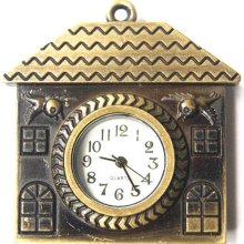 quartz movement pocket watch house pendant No10692