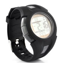 Radio Controlled Sport Watch - Automatic Time Adjustment, Stop Watch, Solar Rechargable, Waterproof