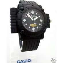 Rare Vintage Casio Mw-43 Compass 50m Diver Watch Japan