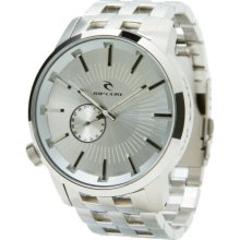 Rip Curl Detroit Steel Watch Silver, One Size