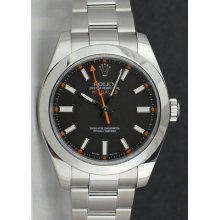 Rolex - 116400 - Milgauss - Black - Stainless Steel - 40mm - Box, Warranty -nice