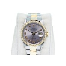 Rolex Datejust 16013 Gents Two Tone Oyster Bracelet Roman Numeral Dial