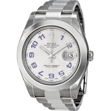 Rolex Datejust Ii Rhodium Dial Stainless Steel Automatic Mens Watch 116300rblao