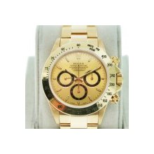 Rolex Daytona 16528 18K Yellow Gold Zenith Movement Watch