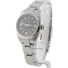 Rolex Ladies Oyster Perpetual 176234 V Steel & 18k White Gold Oyster Bracelet