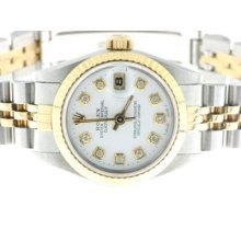 Rolex Lady Watch Datejust Steel & Gold Diamonds Ship From London,uk, Contact Us