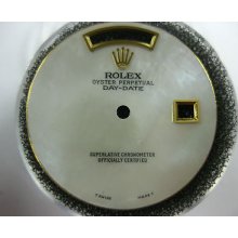 Rolex President Day Date Quick Set Solid White Mop Dial 18038 18238 Fits 1978 Up