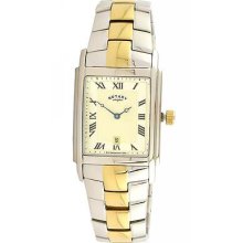 Rotary Mens Watch Two-tone Bracelet Gb72830/08