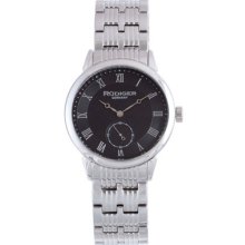 Rudiger Watches Men's Leipzig Black Dial Silver-Tone Stainless Steel S