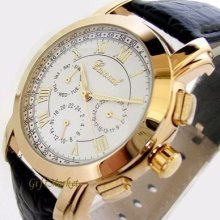 Russian Style Date Day 12/24hr Automatic Mechanical Mens Wrist Watch