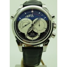 S.steel Omega De Ville Co-axial Rattrapante Automatic Chronograph Men Watch