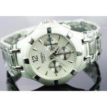 Sale Now.new Version Gift Big Dial Quartz Watch Man Steel Belt Busin