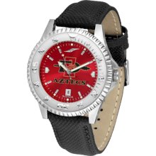 San Diego State Aztecs Competitor AnoChrome-Poly/Leather Band Watch