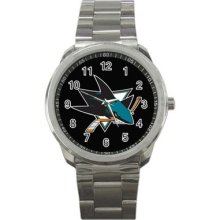 San Jose Sharks Ice Hockey Team Logo Sport Metal Watch