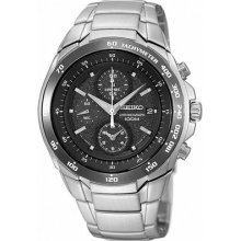 Seiko 100m Tachymeter Chronograph Men's Watch Snd703p1 Snd703