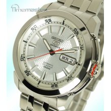 Seiko 5 Sports Latest Men's Stunning Silver Face Automatic Dive 100m Snzh61k1