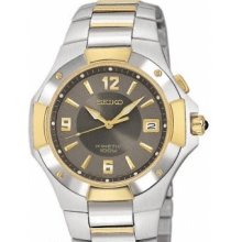 Seiko Men's Ska218 Kinetic Coutura Two Tone Watch