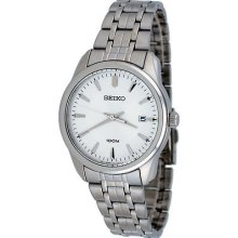 Seiko Sgeg01 Men's Stainless Steel Silver Dial Casual Analog Dress Watch