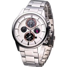 Seiko Spirit Solar Chronograph Watch White Sbpy023j