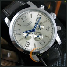 Self-winding Automatic Mechanical 6 Hands Mens Luxury Wrist Watch Multi Function