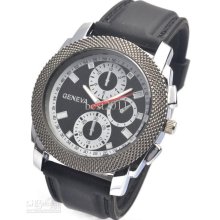 Seller Geneva Mixed Colors Silicone Watch Men Women 3 Eyes Sportsl W