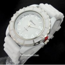 Silicone Strap Geneva Ladies/men Watch Gm89aw