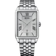 Silver Hugo Boss Black Collection Silver Dial Stainless S... - Jewelry