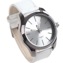 Silver Pointer Quartz Movement Fashionable Luxury Style Women Lady Girl's Watch